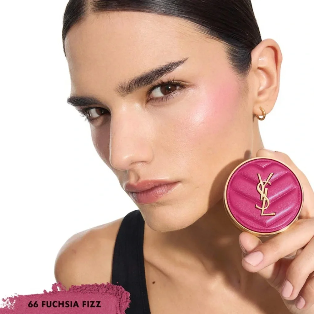 “66 Fuchsia Fizz”YSL-Make Me Blush 24H Buildable Powder Blush